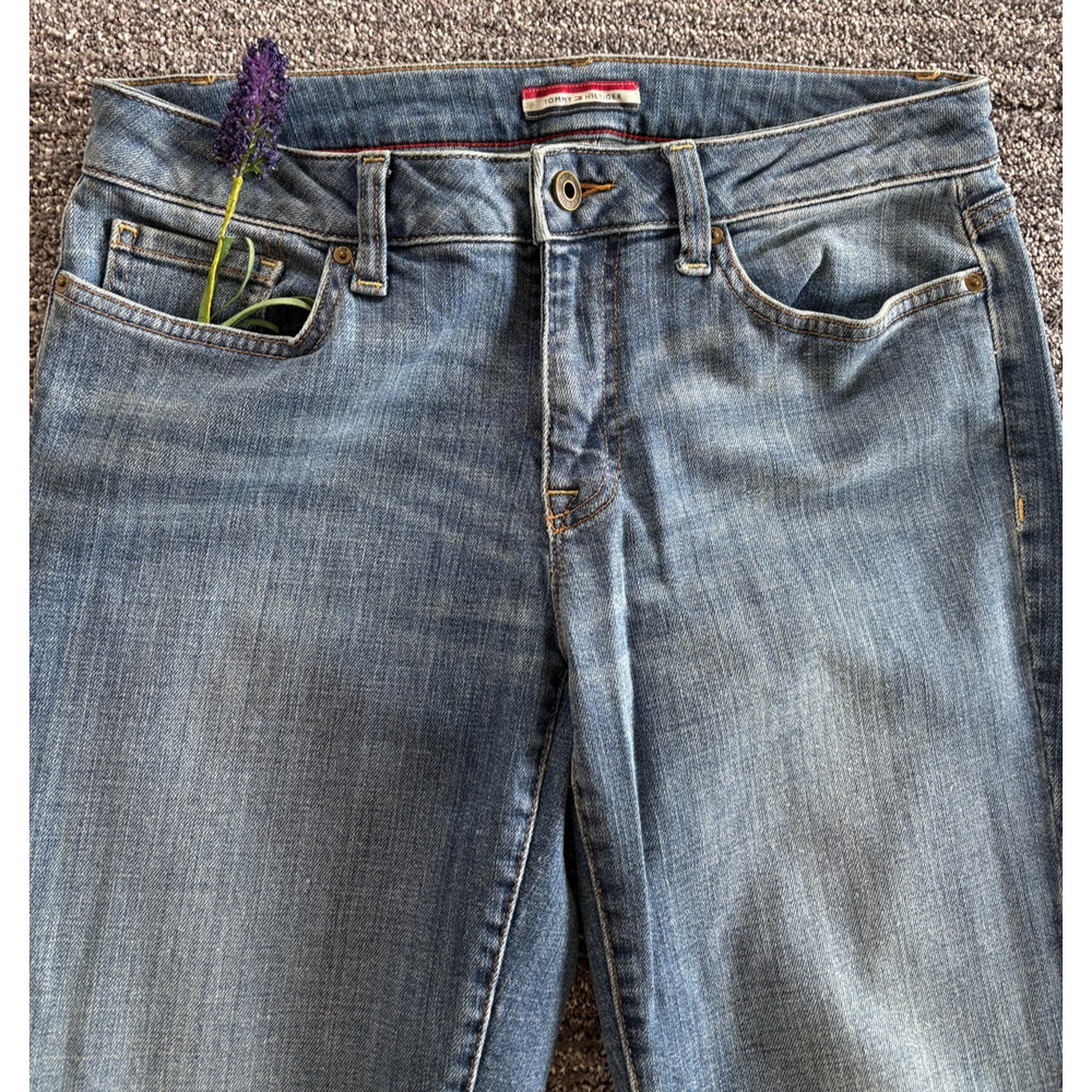 VTG Tommy Hilfiger Jeans Women's 6R (29x30) Blue Boyfriend Fit Y2K Bootcut Denim - Picture 7 of 16